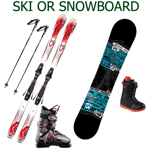 Ski Hire or Snowboard Hire