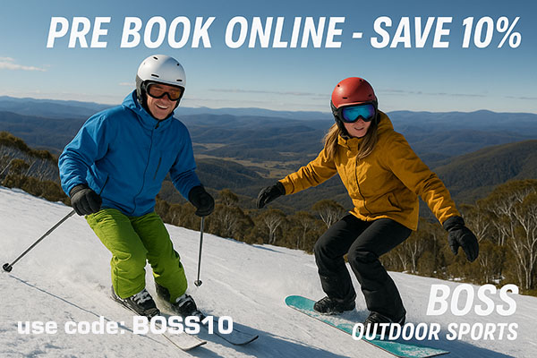 Save 10% on ski and snowboard hire. Use code Boss10